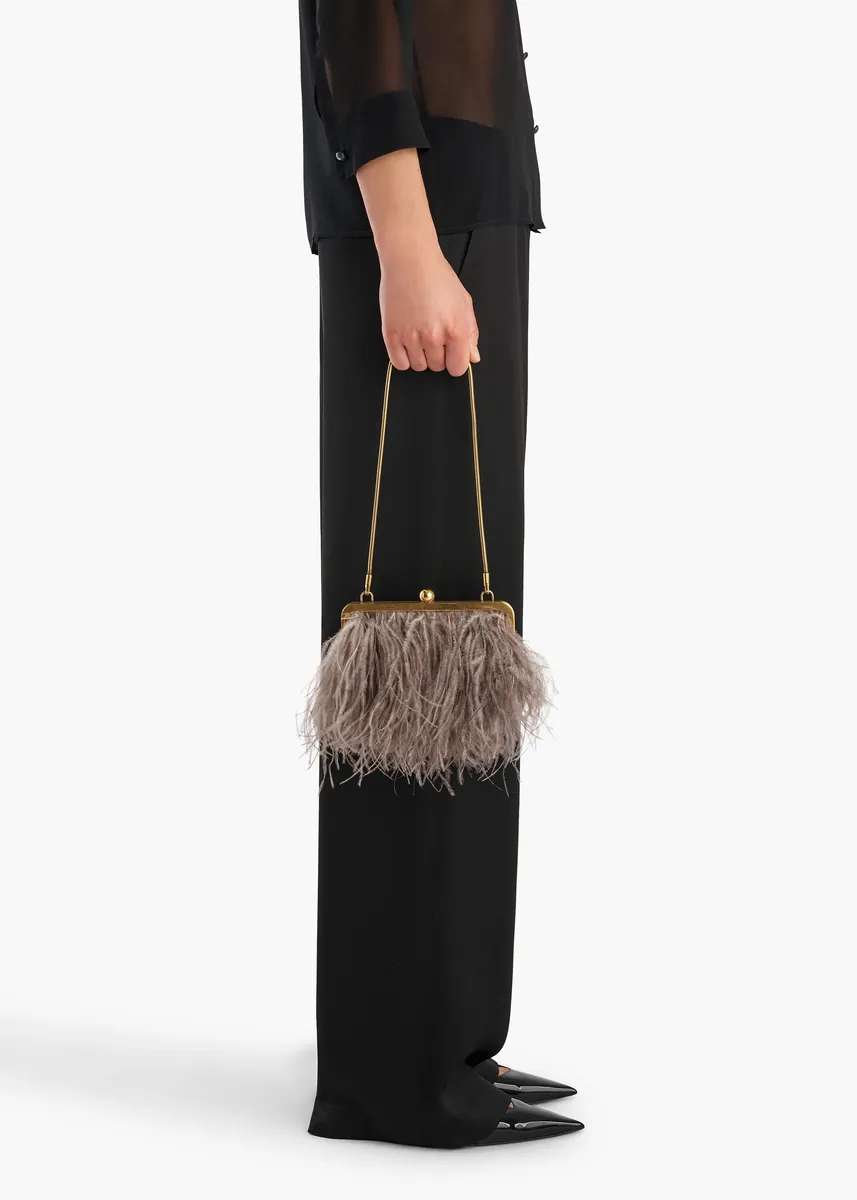 Khaite Lilith Chain Evening Bag In Dark Haze | Thumbnail 5