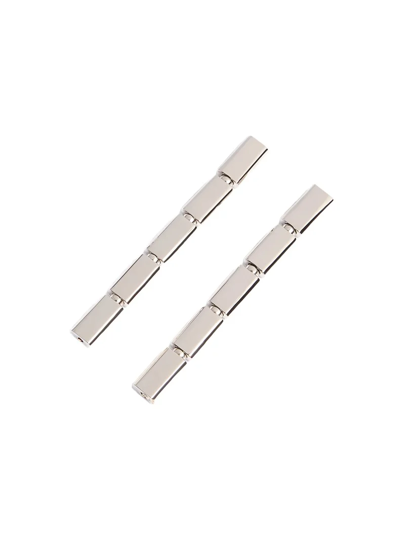 Khaite Staple Drop Earring In Silver