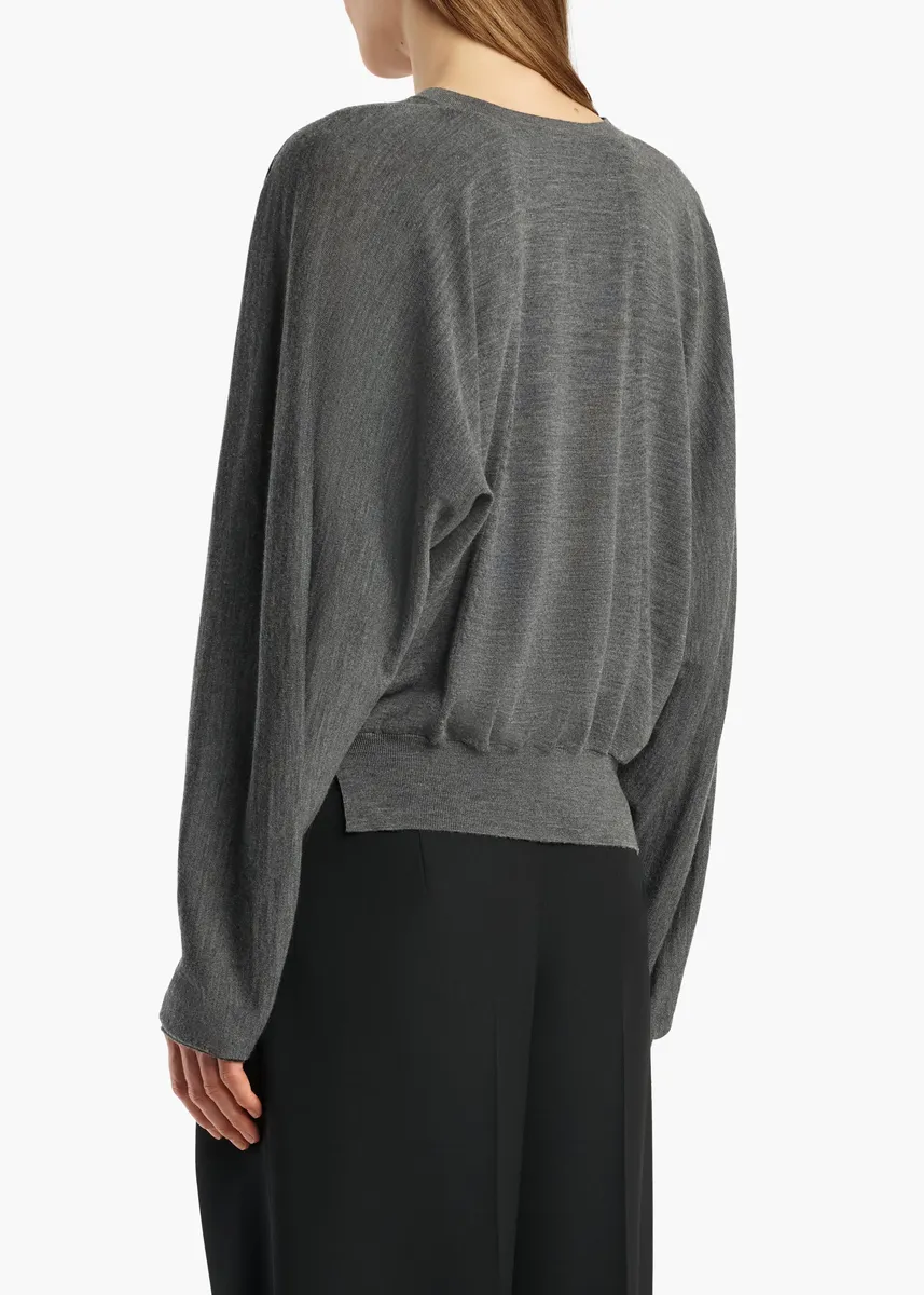 Khaite Suzanne Sweater In Mercury | Thumbnail 4