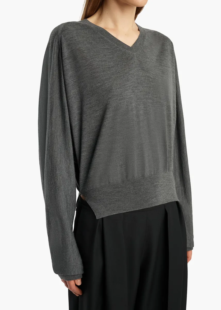 Khaite Suzanne Sweater In Mercury | Thumbnail 5