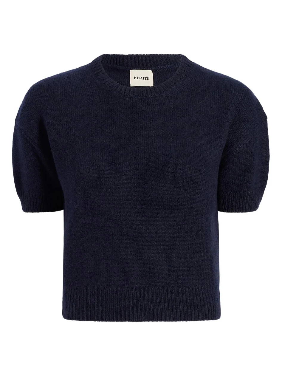 Golden Sweater In Midnight Navy