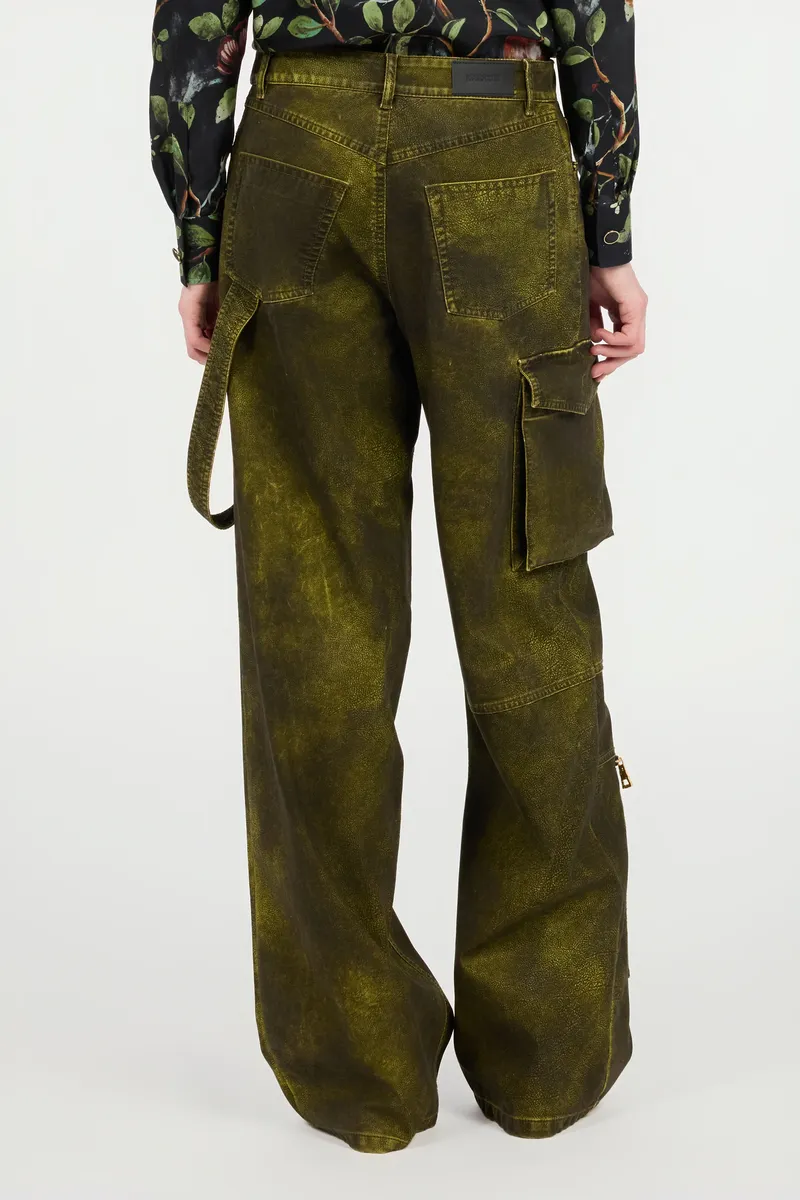 Roberto Cavalli Olive Cargo Jeans | Thumbnail 3 Roberto Cavalli Olive Cargo Jeans | Thumbnail 3