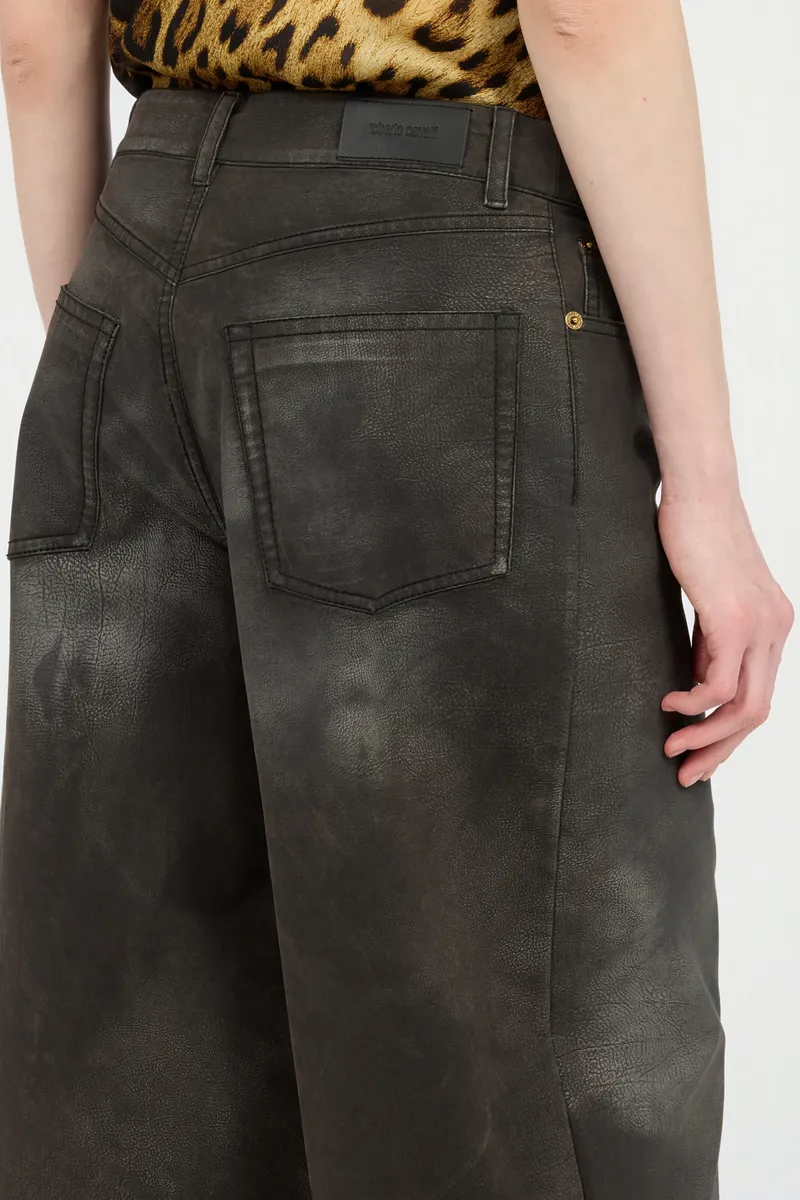 Roberto Cavalli Black Loose-Fit Jeans | Thumbnail 5