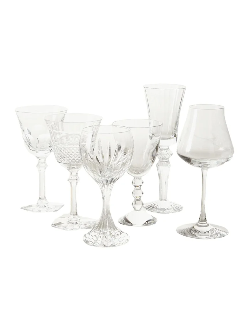 Baccarat Box of Assorted Wine Glasses, Set of 6