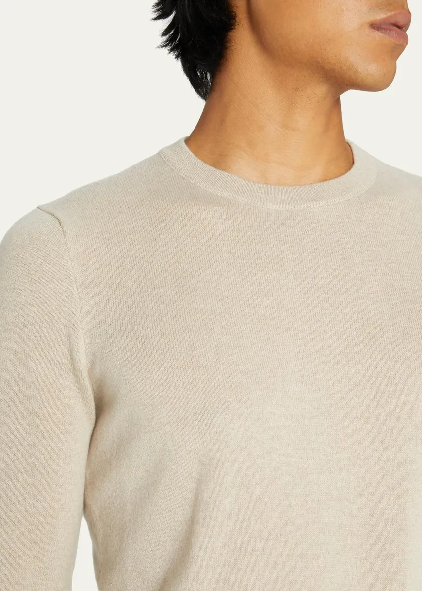 The Row Men's Benji Crewneck Cashmere Sweater | Thumbnail 5 The Row Men's Benji Crewneck Cashmere Sweater | Thumbnail 5
