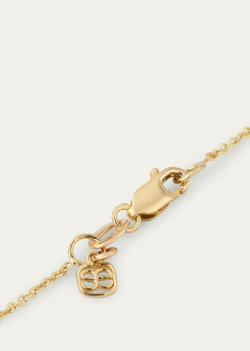 Sydney Evan 14K Gold & 0.12 TCW Diamond Evil Eye Fringe Pendant Necklace | Thumbnail 4