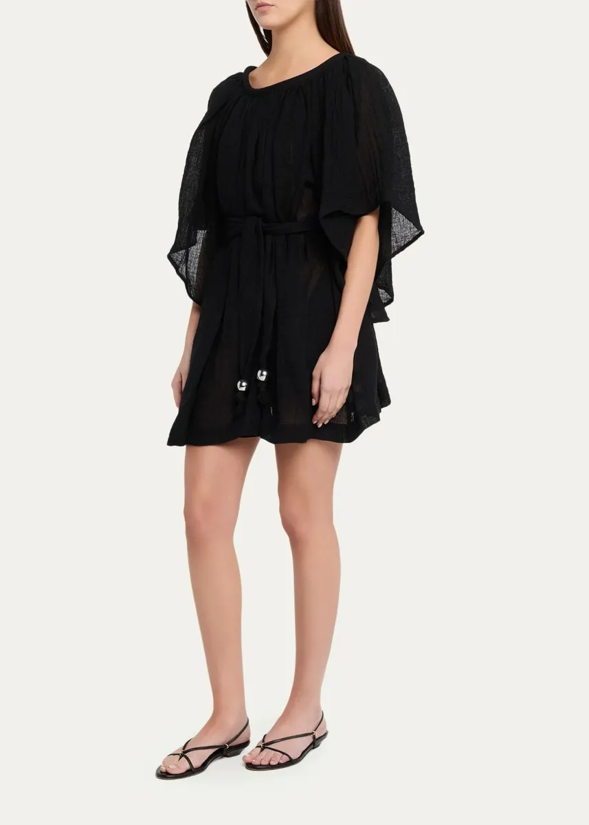 Lisa Marie Fernandez Angel Sleeve Mini Dress | Thumbnail 4 Lisa Marie Fernandez Angel Sleeve Mini Dress | Thumbnail 4