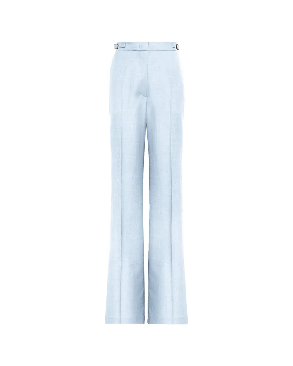 Gabriela Hearst Vesta High-Waist Wool-Silk Straight-Leg Pants | Thumbnail 2 Gabriela Hearst Vesta High-Waist Wool-Silk Straight-Leg Pants | Thumbnail 2
