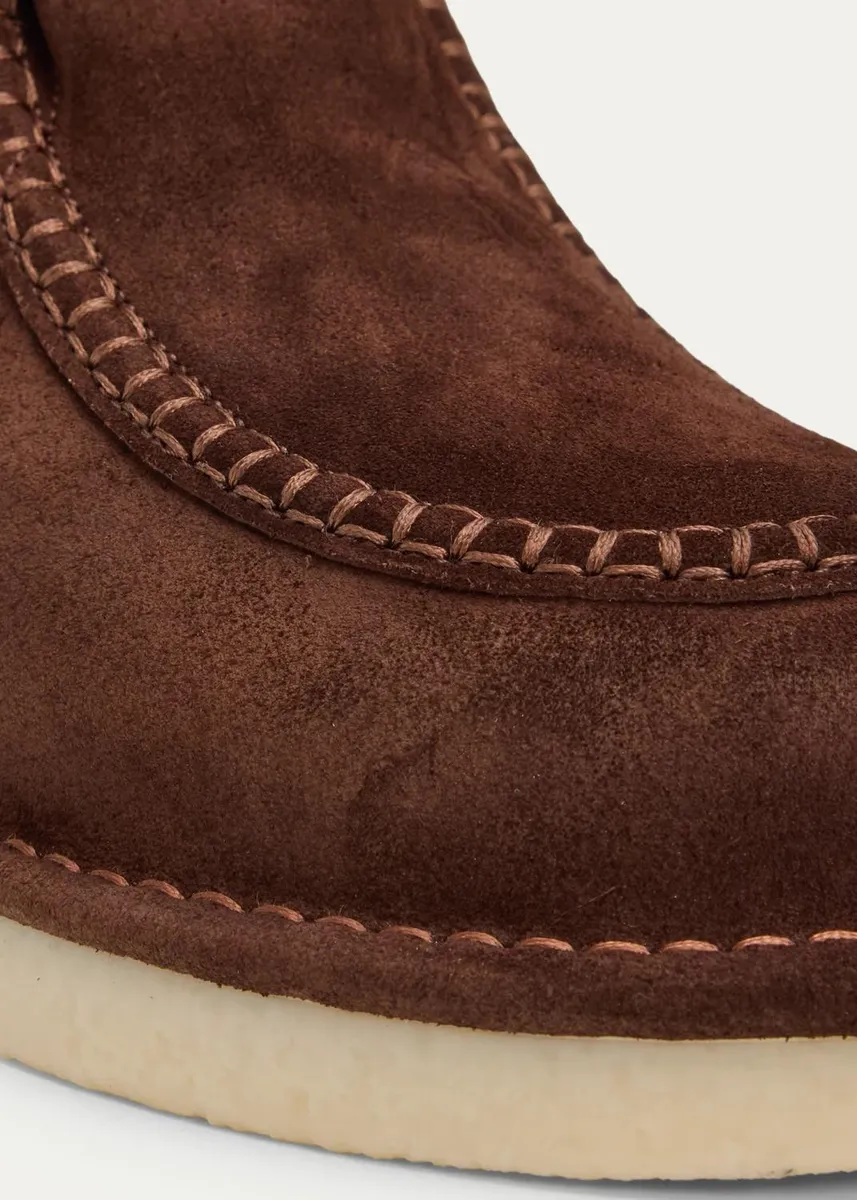 Miu Miu Suede Shearling-Lined Ankle Boots | Thumbnail 5 Miu Miu Suede Shearling-Lined Ankle Boots | Thumbnail 5