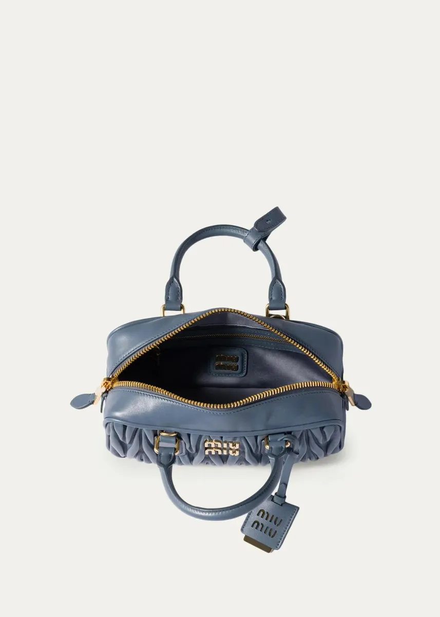 Miu Miu Zip Quilted Leather Top-Handle Bag | Thumbnail 4