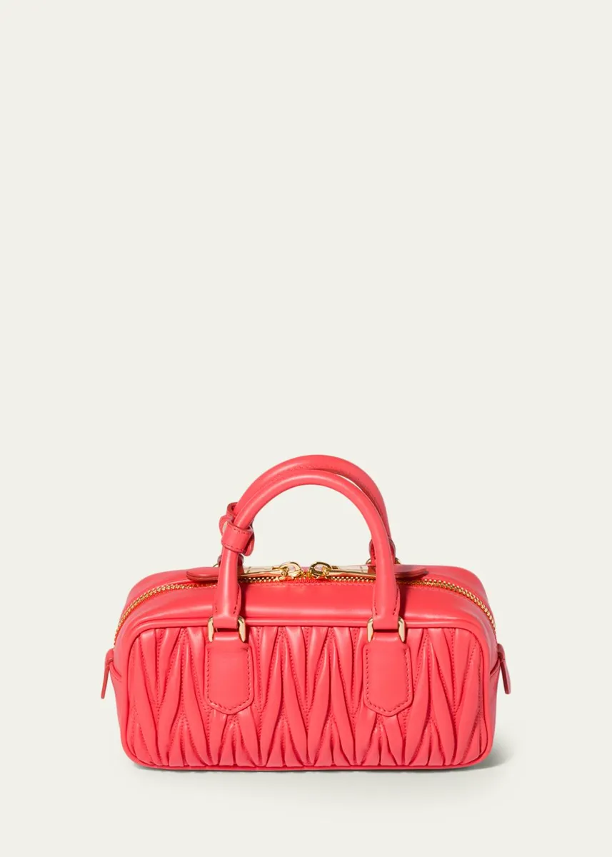 Miu Miu Zip Quilted Leather Top-Handle Bag | Thumbnail 6