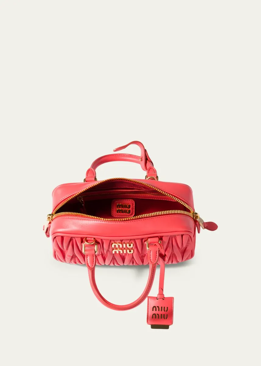 Miu Miu Zip Quilted Leather Top-Handle Bag | Thumbnail 7
