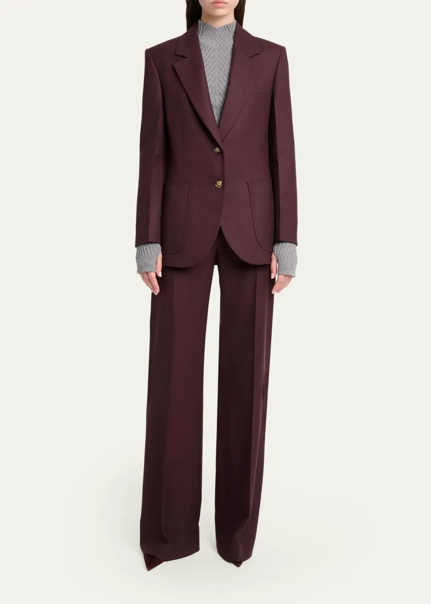 Victoria Beckham Alina Front-Pocket Straight-Leg Trousers | Thumbnail 2 Victoria Beckham Alina Front-Pocket Straight-Leg Trousers | Thumbnail 2