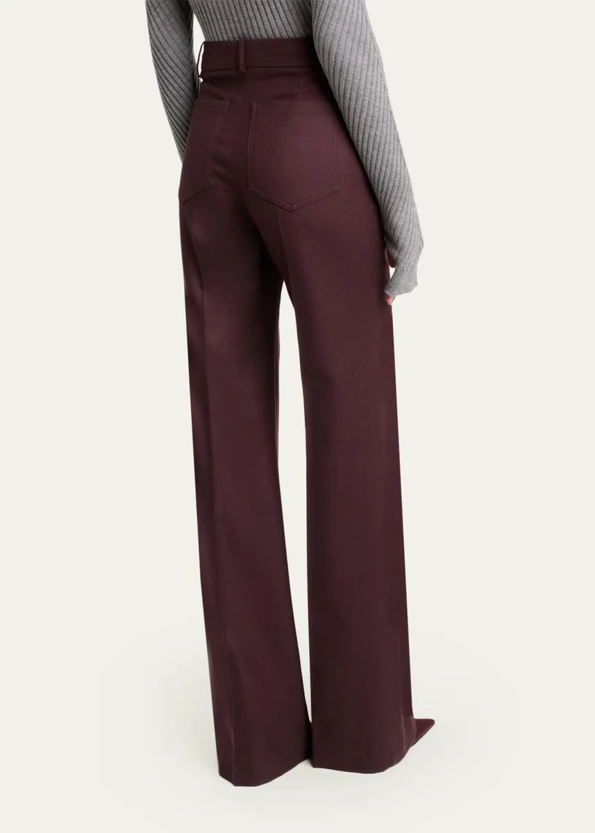 Victoria Beckham Alina Front-Pocket Straight-Leg Trousers | Thumbnail 3 Victoria Beckham Alina Front-Pocket Straight-Leg Trousers | Thumbnail 3