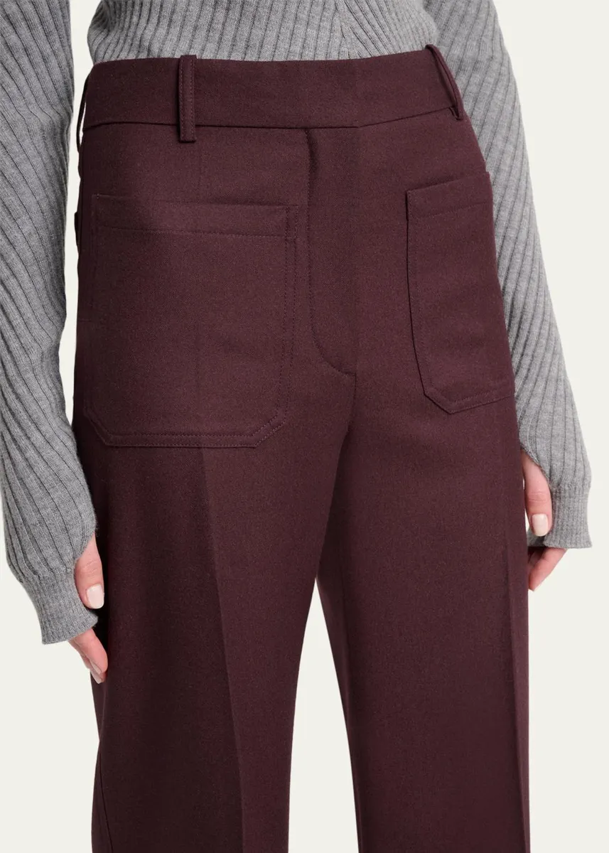 Victoria Beckham Alina Front-Pocket Straight-Leg Trousers | Thumbnail 5 Victoria Beckham Alina Front-Pocket Straight-Leg Trousers | Thumbnail 5