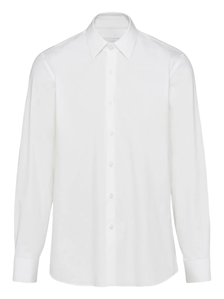 Prada Men's Poplin Stretch Sport Shirt