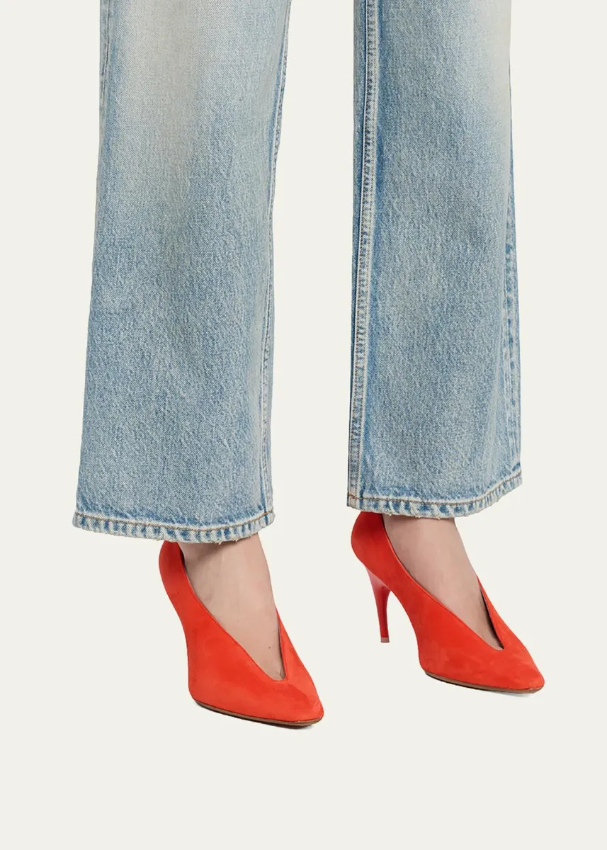 Balenciaga 90mm Duchesse Suede Pumps | Thumbnail 6 Balenciaga 90mm Duchesse Suede Pumps | Thumbnail 6
