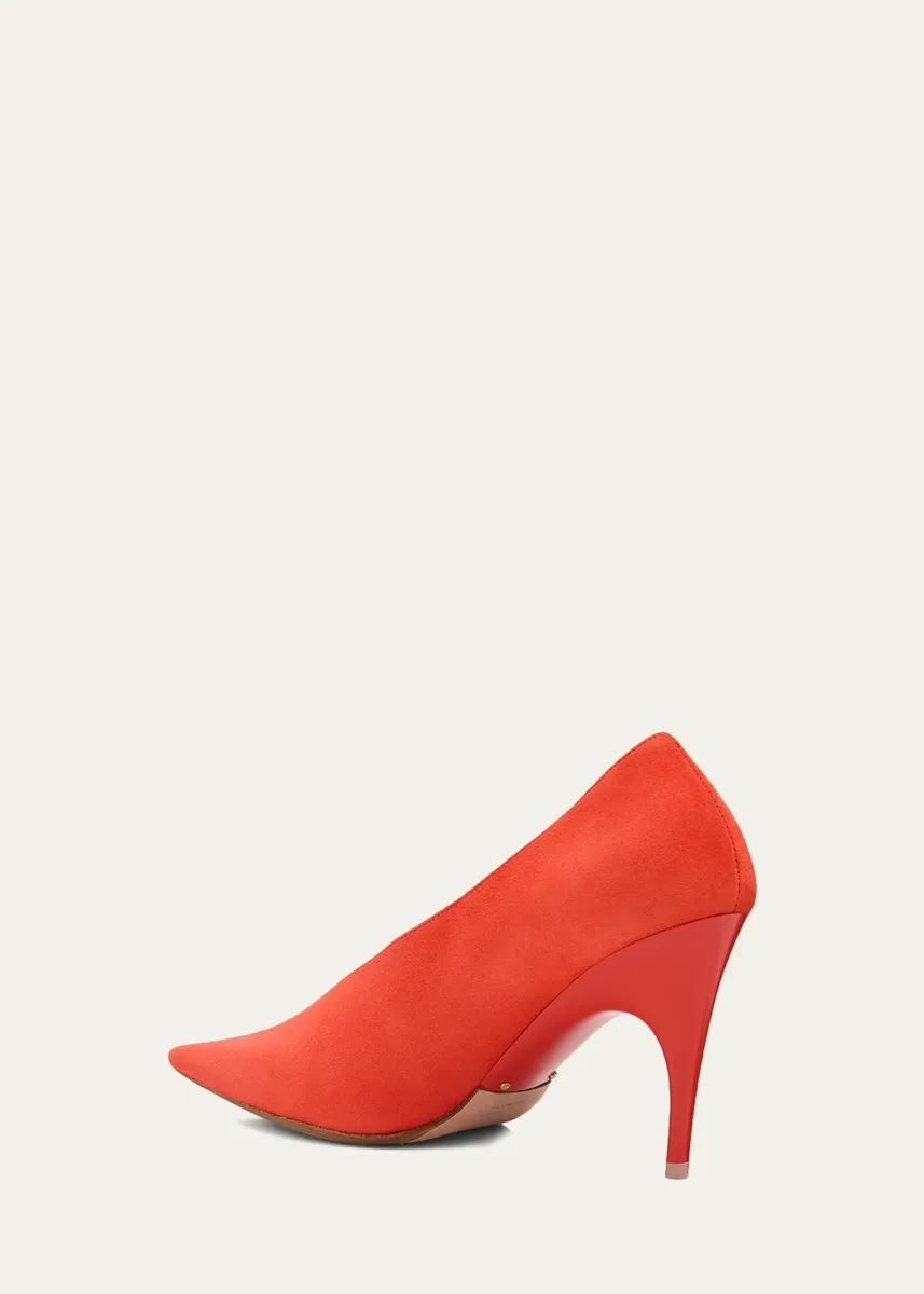 Balenciaga 90mm Duchesse Suede Pumps | Thumbnail 8 Balenciaga 90mm Duchesse Suede Pumps | Thumbnail 8