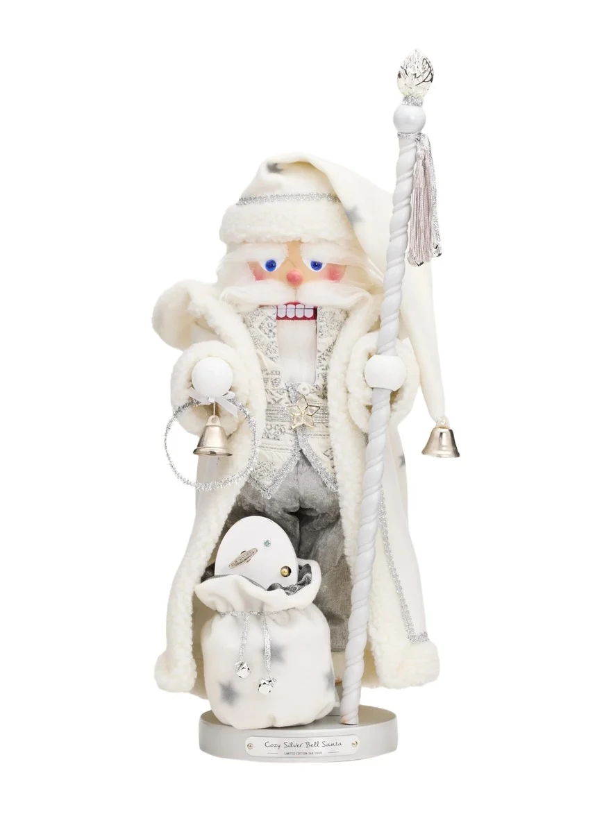 Steinbach Cozy Silver Bell Santa Nutcracker