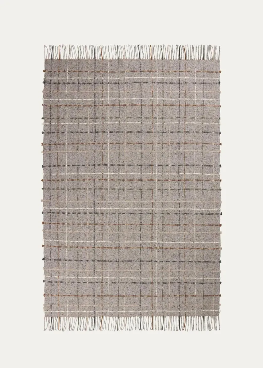 Alonpi Aria Checked Cashmere Throw | Thumbnail 2 Alonpi Aria Checked Cashmere Throw | Thumbnail 2