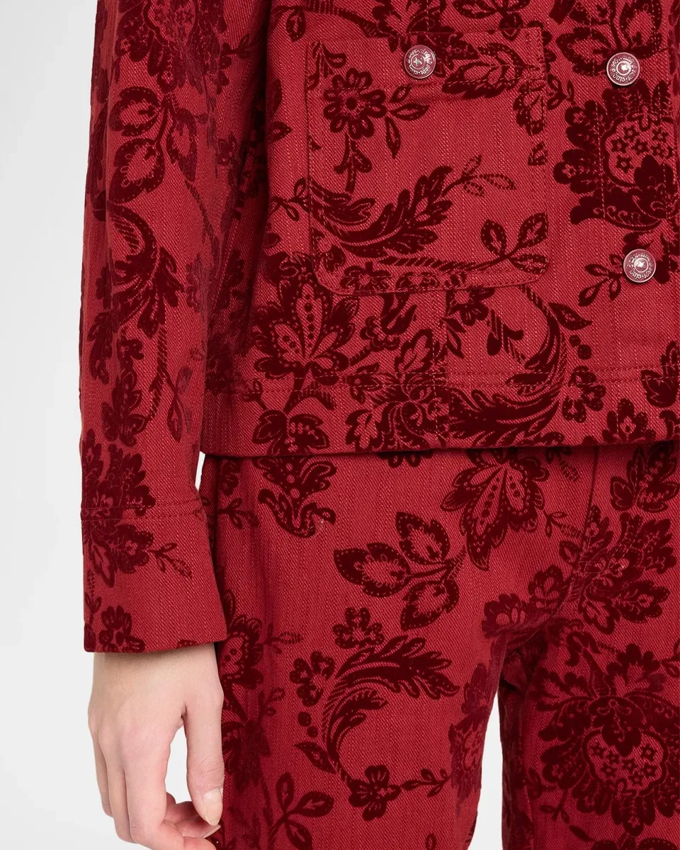 Cinq à Sept Dalton Paisley Flocked Stretch-Cotton Jacket | Thumbnail 5 Cinq à Sept Dalton Paisley Flocked Stretch-Cotton Jacket | Thumbnail 5