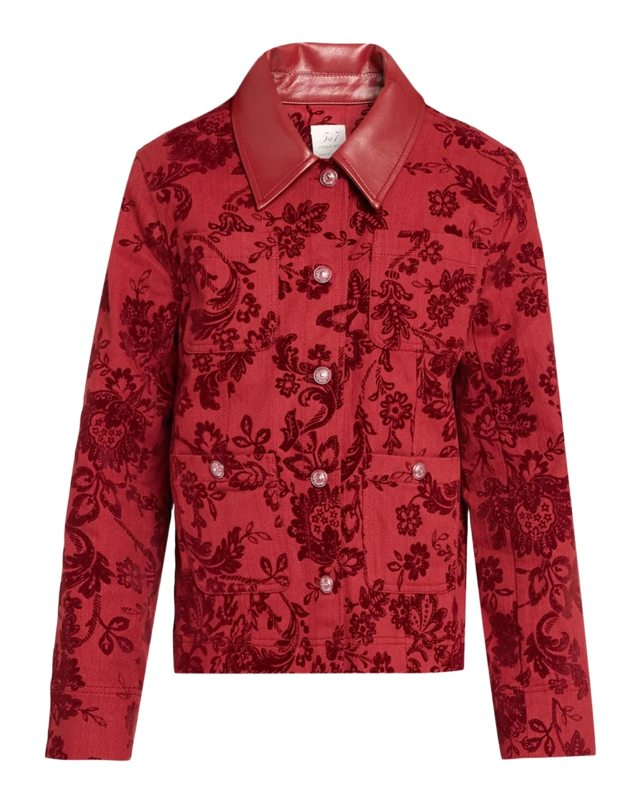 Dalton Paisley Flocked Stretch-Cotton Jacket Dalton Paisley Flocked Stretch-Cotton Jacket