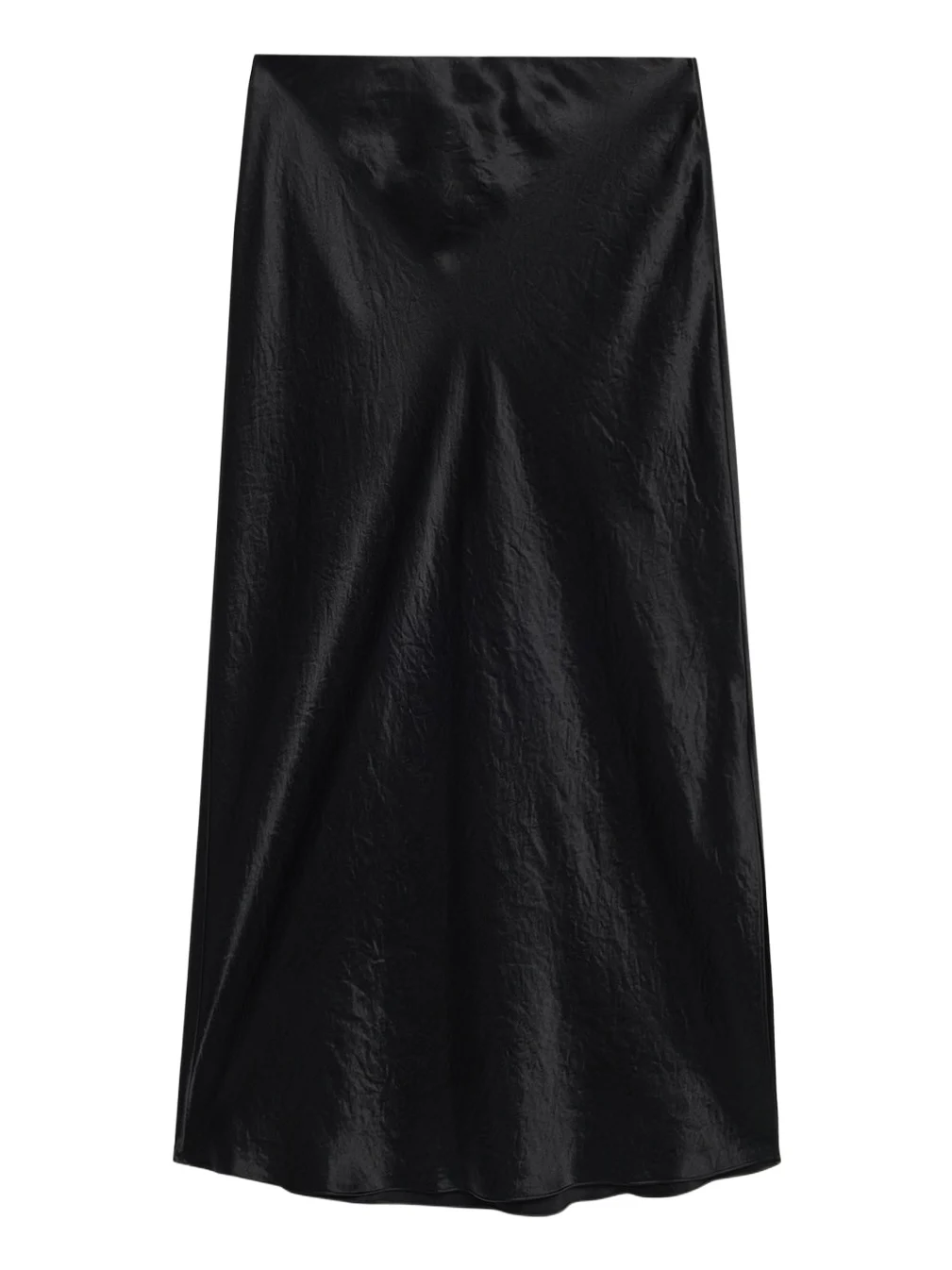 Side-Slit Satin Slip Skirt Side-Slit Satin Slip Skirt