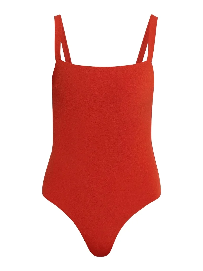Square-Neck One-Piece Swimsuit Square-Neck One-Piece Swimsuit