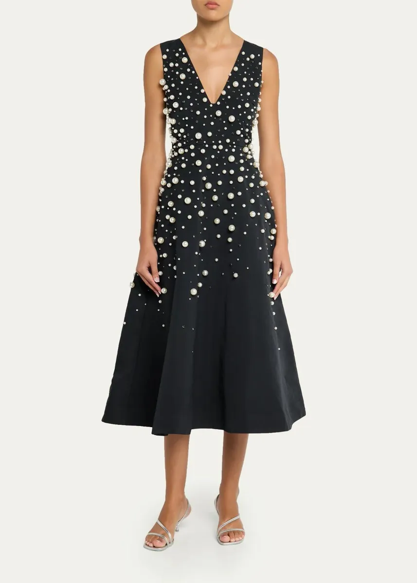 PRABAL GURUNG Degrade Embellished Sleeveless Midi Dress | Thumbnail 2 PRABAL GURUNG Degrade Embellished Sleeveless Midi Dress | Thumbnail 2