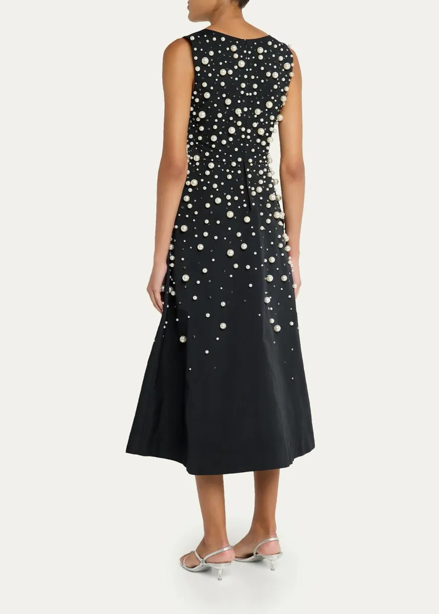 PRABAL GURUNG Degrade Embellished Sleeveless Midi Dress | Thumbnail 3 PRABAL GURUNG Degrade Embellished Sleeveless Midi Dress | Thumbnail 3