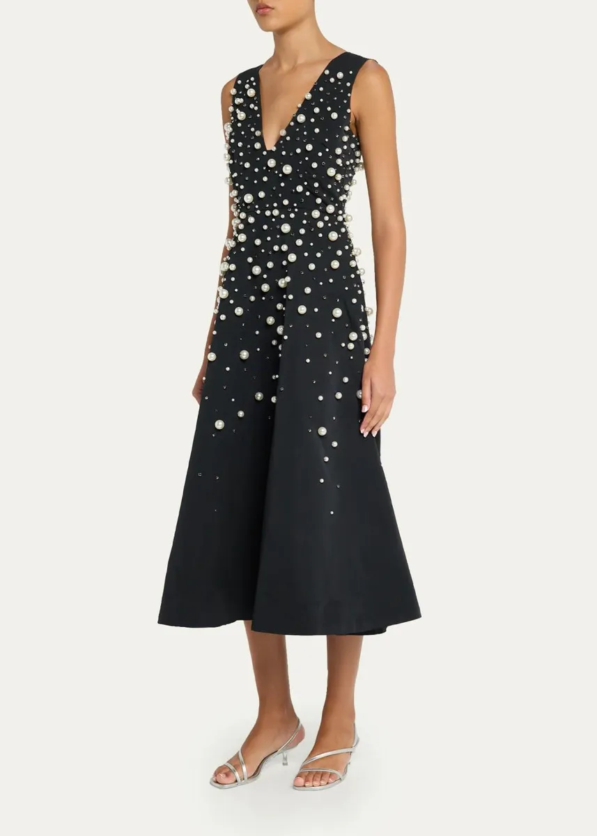PRABAL GURUNG Degrade Embellished Sleeveless Midi Dress | Thumbnail 4 PRABAL GURUNG Degrade Embellished Sleeveless Midi Dress | Thumbnail 4