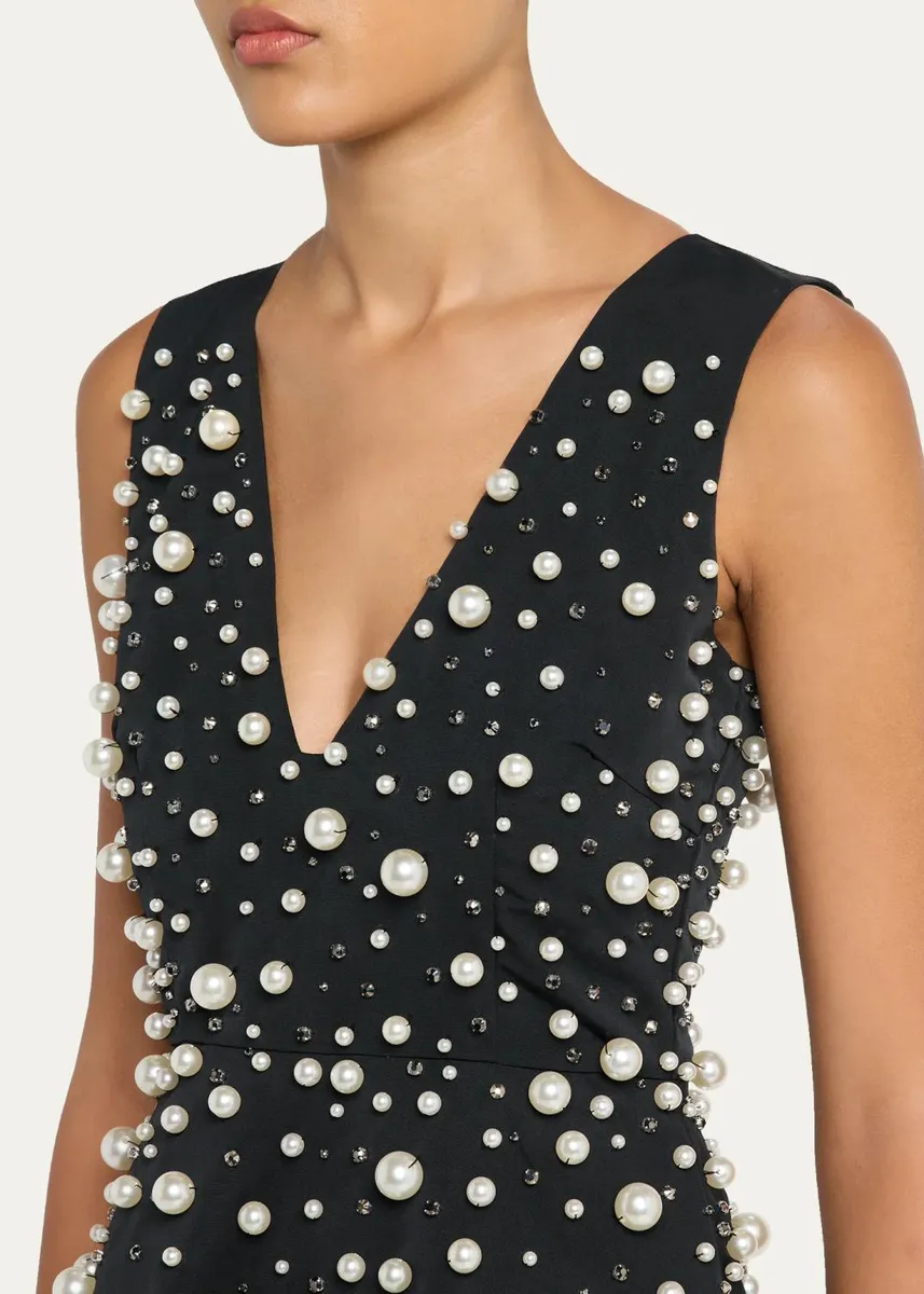 PRABAL GURUNG Degrade Embellished Sleeveless Midi Dress | Thumbnail 5 PRABAL GURUNG Degrade Embellished Sleeveless Midi Dress | Thumbnail 5