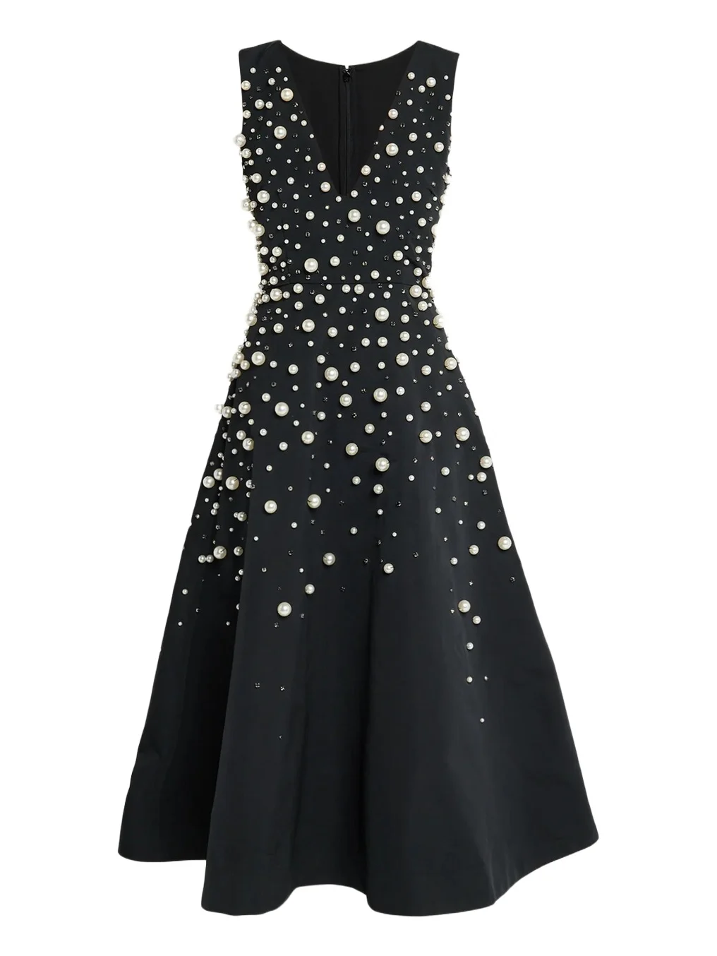PRABAL GURUNG Degrade Embellished Sleeveless Midi Dress