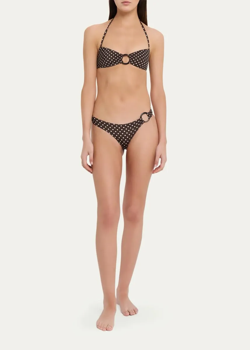 Matteau Polka Dot Bandeau Ring Bikini Top | Thumbnail 2 Matteau Polka Dot Bandeau Ring Bikini Top | Thumbnail 2