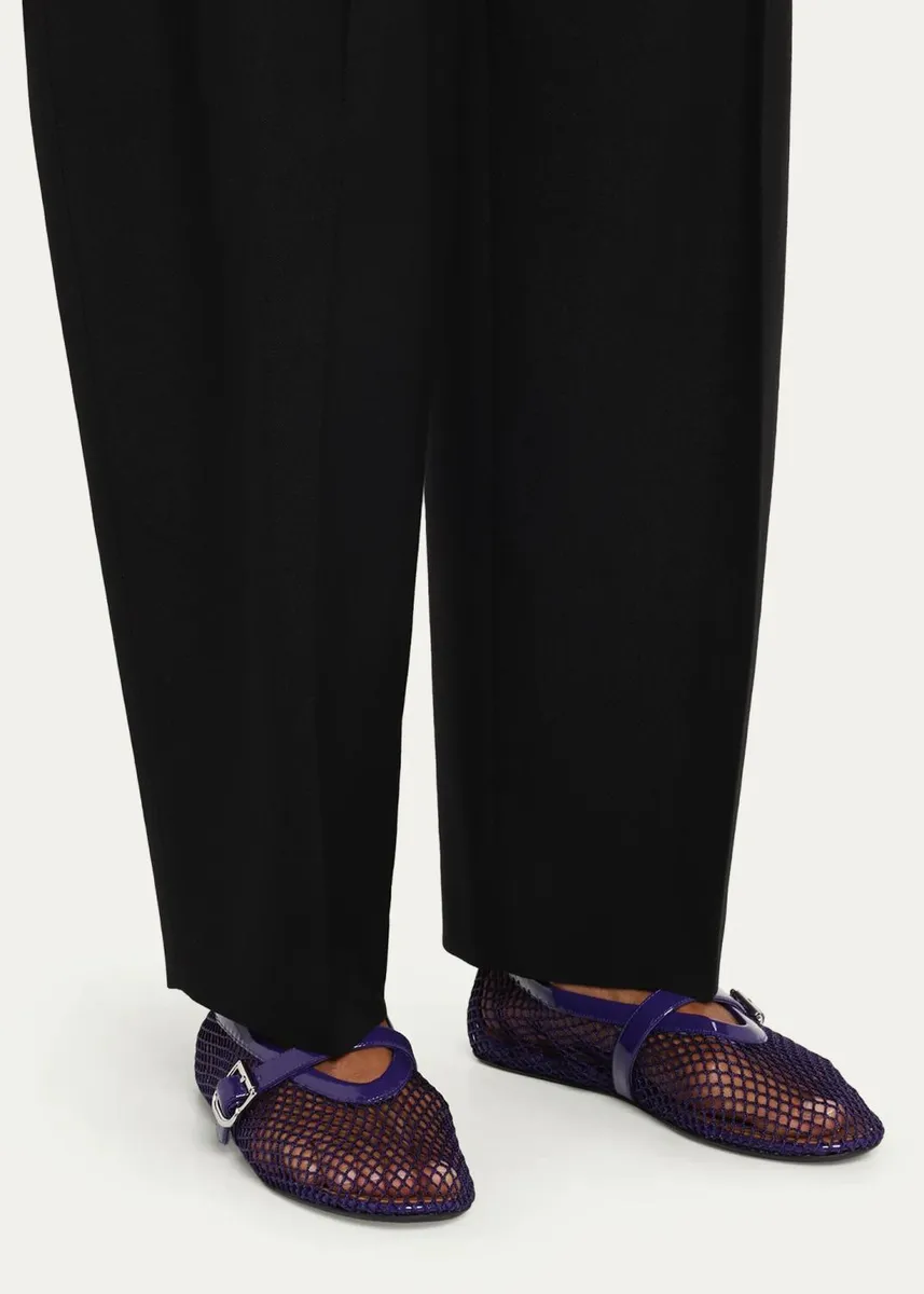 ALAÏA Mesh Mary Jane Ballerina Flats | Thumbnail 6 ALAÏA Mesh Mary Jane Ballerina Flats | Thumbnail 6