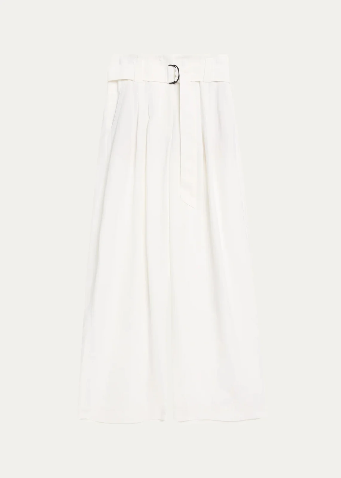 Macro Belted Linen-Blend Pleated Wide-Leg Pants Macro Belted Linen-Blend Pleated Wide-Leg Pants