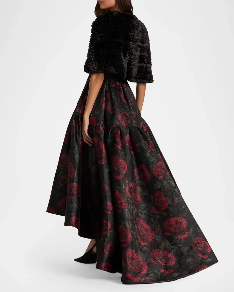 Alice + Olivia Deirdre Faux Fur Cape | Thumbnail 3 Alice + Olivia Deirdre Faux Fur Cape | Thumbnail 3