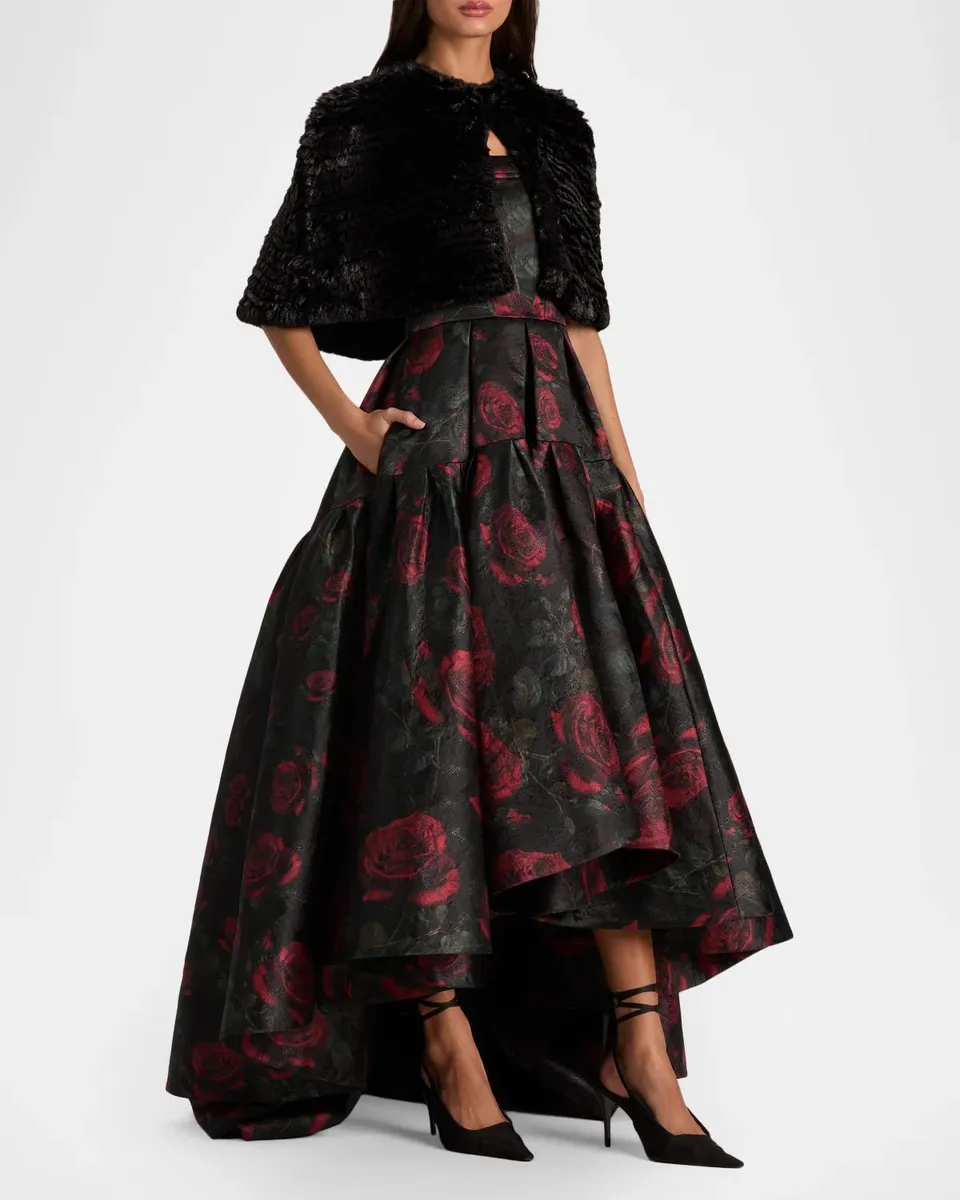Alice + Olivia Deirdre Faux Fur Cape | Thumbnail 4 Alice + Olivia Deirdre Faux Fur Cape | Thumbnail 4