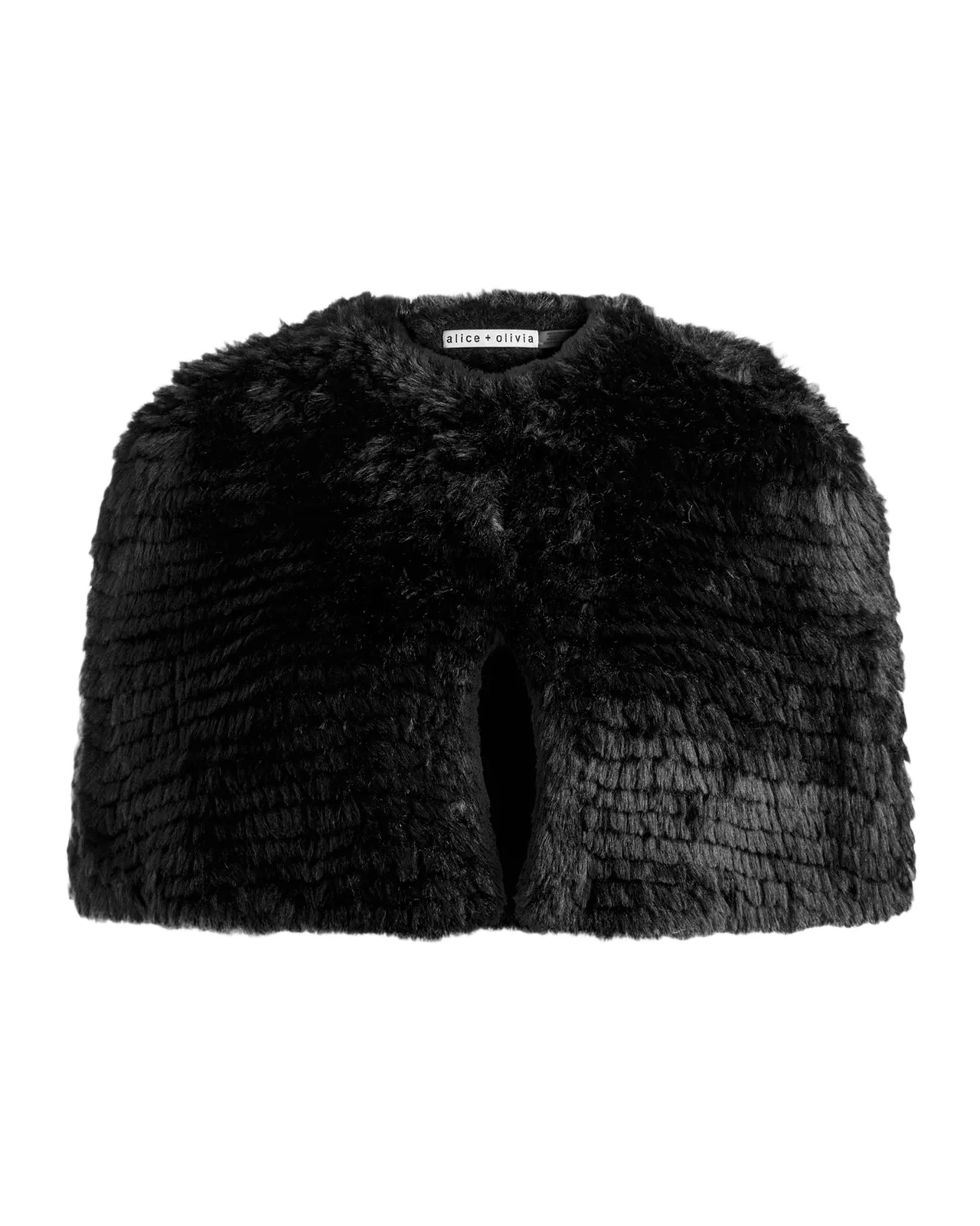 Alice + Olivia Deirdre Faux Fur Cape