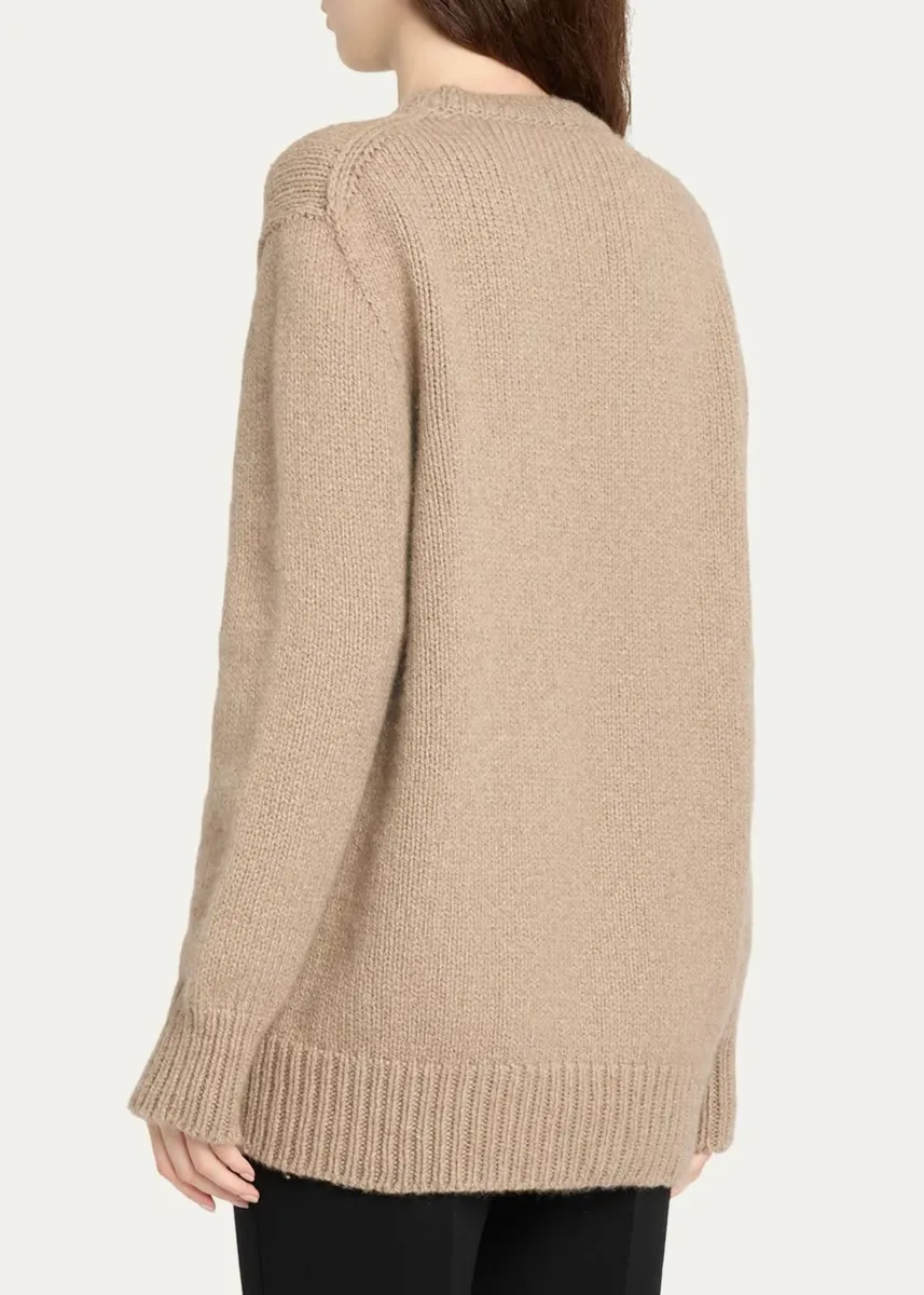 The Row Torin Cashmere Crewneck Sweater | Thumbnail 3 The Row Torin Cashmere Crewneck Sweater | Thumbnail 3