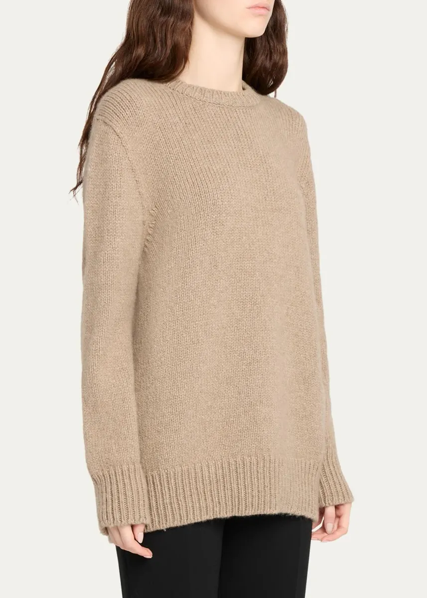 The Row Torin Cashmere Crewneck Sweater | Thumbnail 4 The Row Torin Cashmere Crewneck Sweater | Thumbnail 4