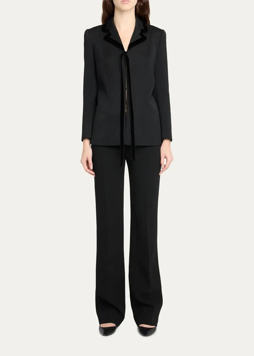 The Row Itolo Low-Rise Bootcut-Leg Tailored Pants | Thumbnail 2
