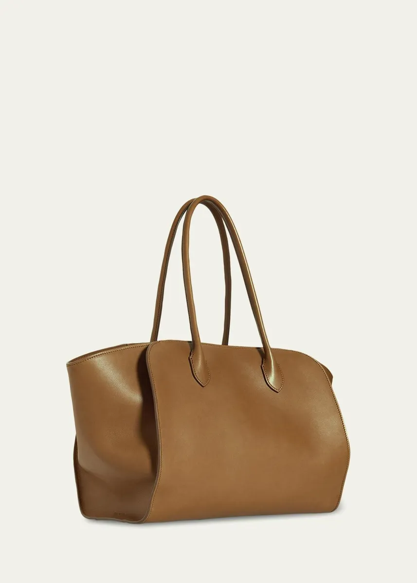 The Row Marlo 14 Tote Bag in Saddle Leather | Thumbnail 3