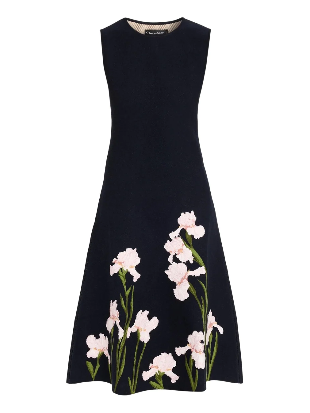 Sleeveless Iris Knit Jacquard Midi Dress Sleeveless Iris Knit Jacquard Midi Dress