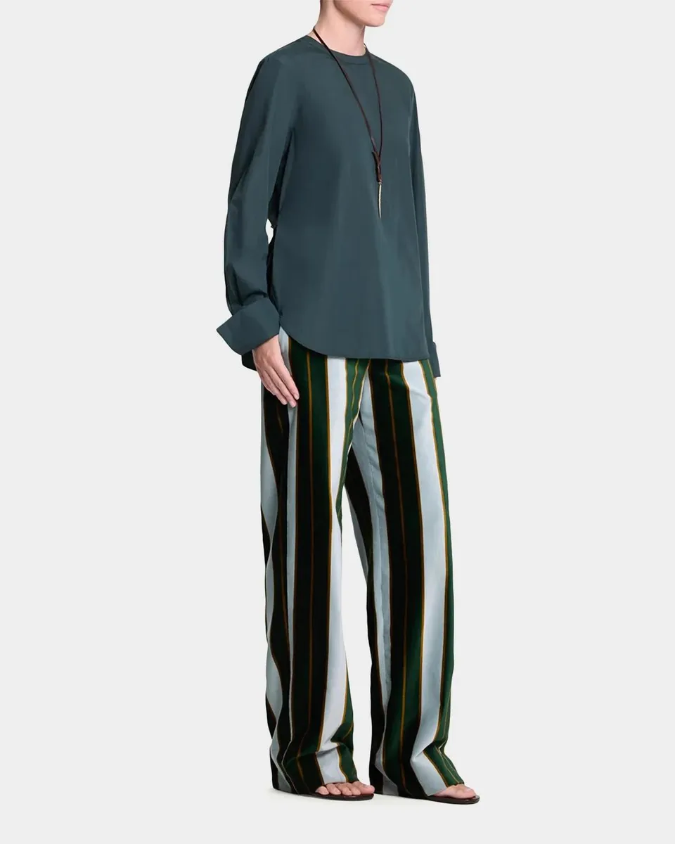 TWP Isla Striped Cotton Wide-Leg Pants | Thumbnail 2 TWP Isla Striped Cotton Wide-Leg Pants | Thumbnail 2