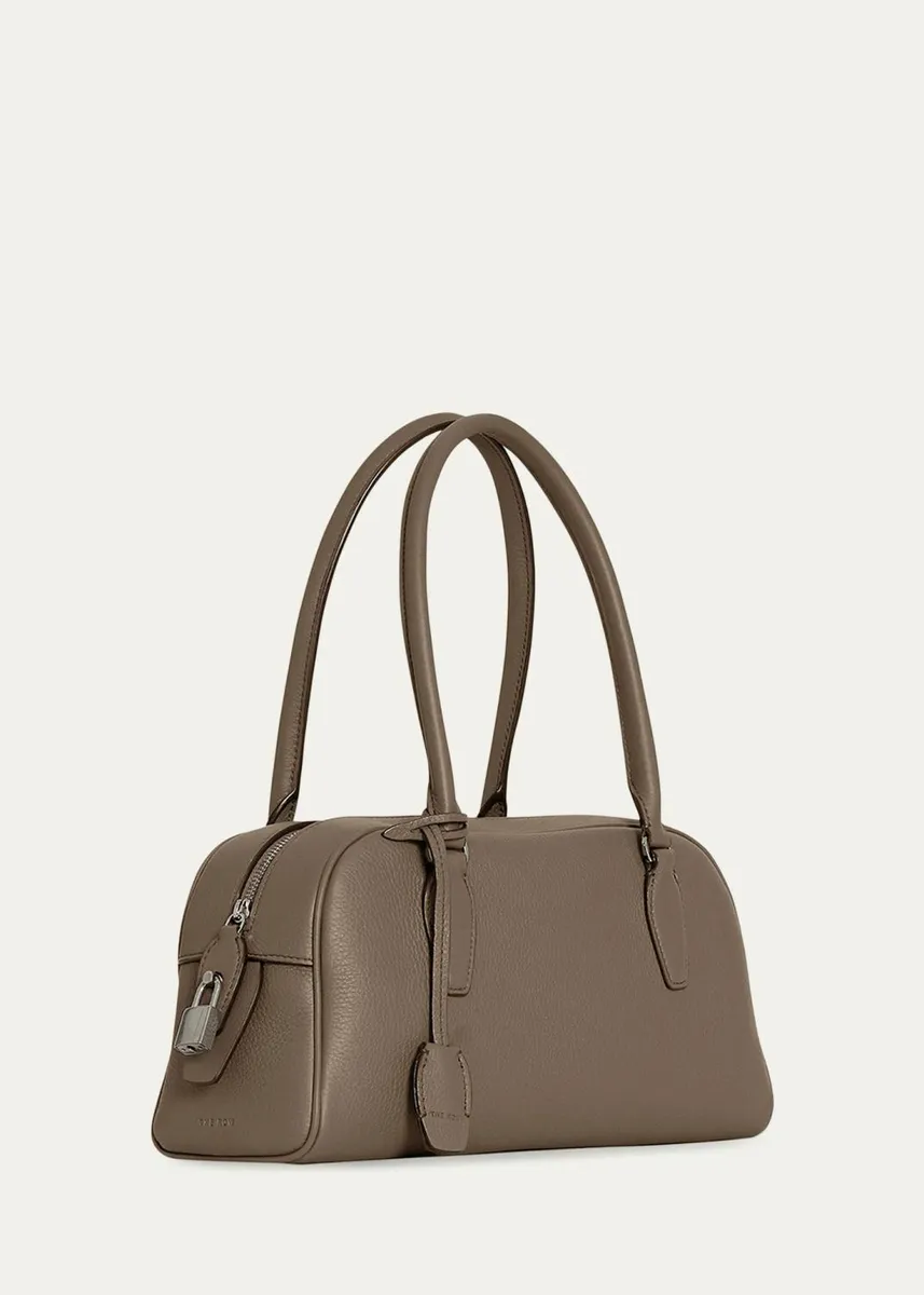 The Row India Small East-West Leather Bowling Shoulder Bag | Thumbnail 6