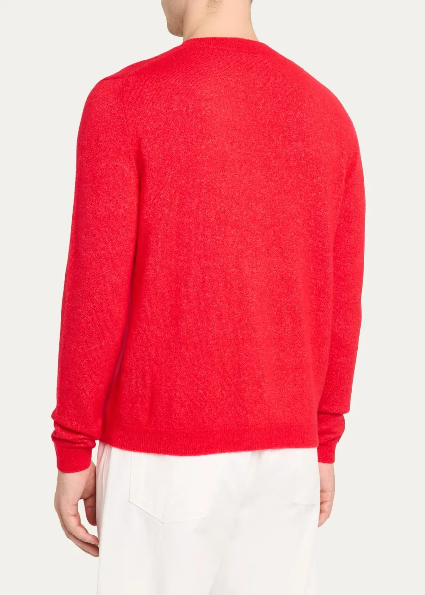 Iris Von Arnim Men's Cashmere & Silk Sweater | Thumbnail 3