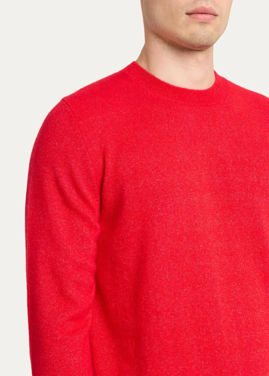 Iris Von Arnim Men's Cashmere & Silk Sweater | Thumbnail 5