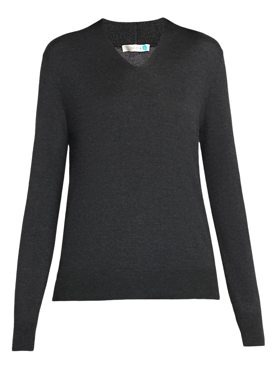 Piro Cashmere-Silk Fine Knit V-Neck Sweater Piro Cashmere-Silk Fine Knit V-Neck Sweater