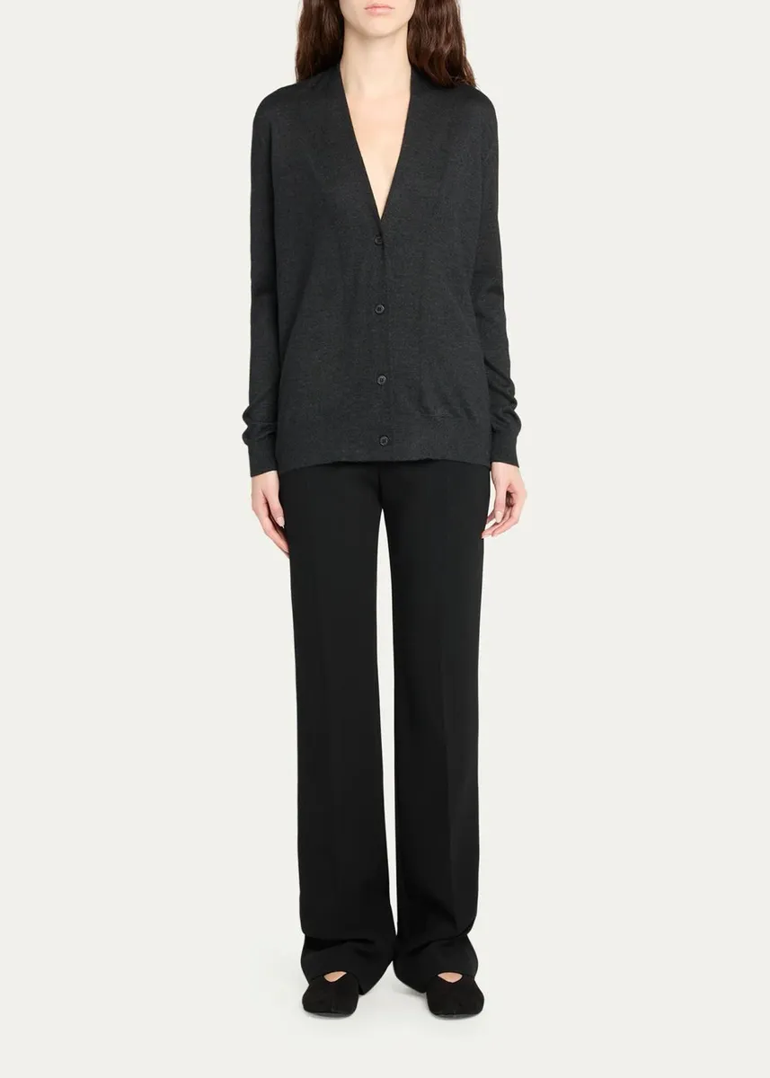 The Row Vanon Cashmere V-Neck Cardigan | Thumbnail 2 The Row Vanon Cashmere V-Neck Cardigan | Thumbnail 2